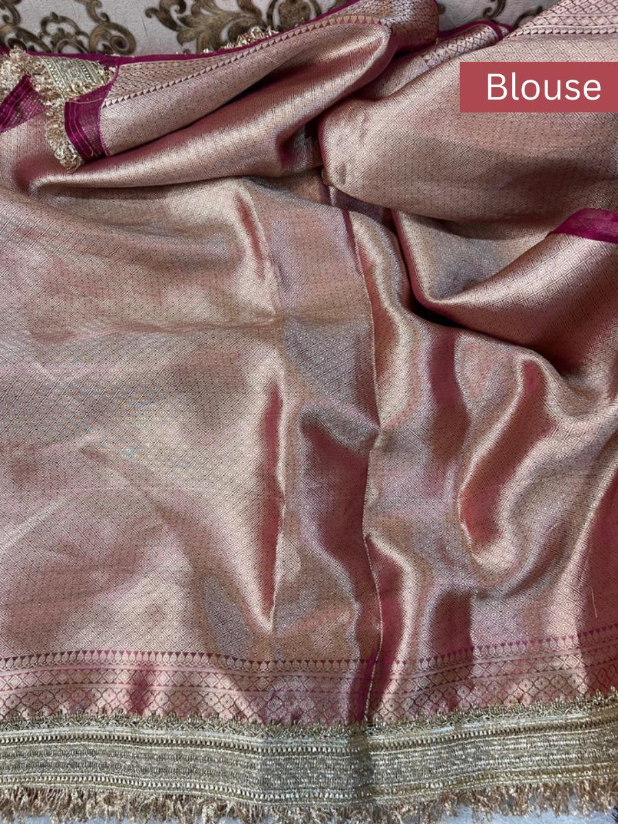Wine Brocade Blouse
