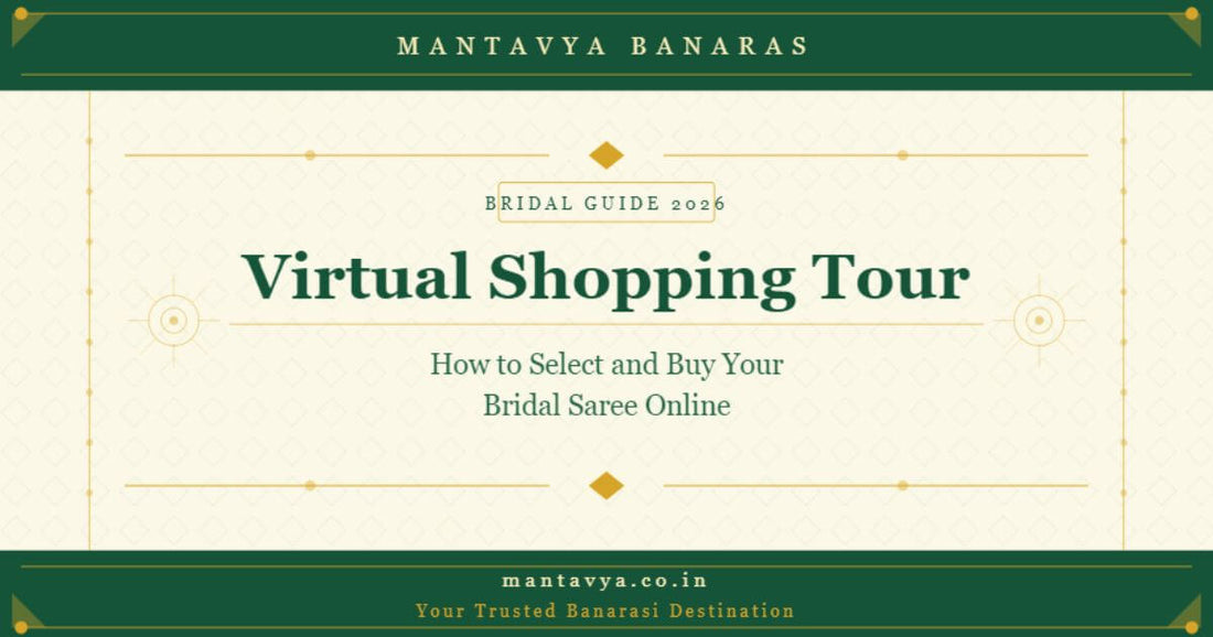 Virtual Shopping Tour: How to Select and Buy Your Bridal Saree Online