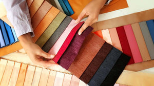 Types of saree fabrics including silk, organza, chiffon, and cotton