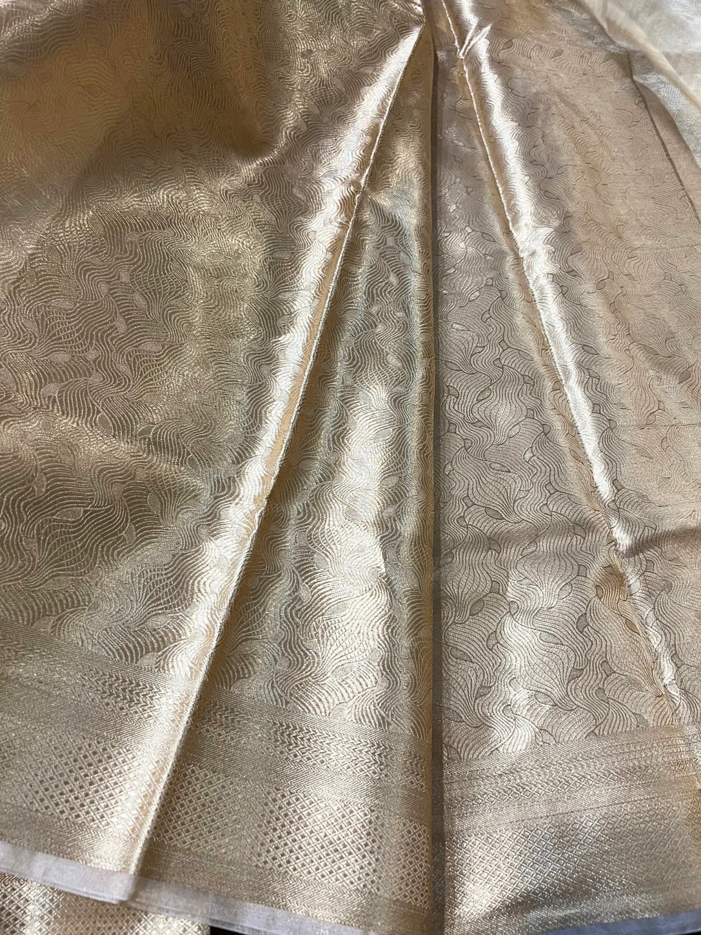 Golden Brocade  Tissue Silk