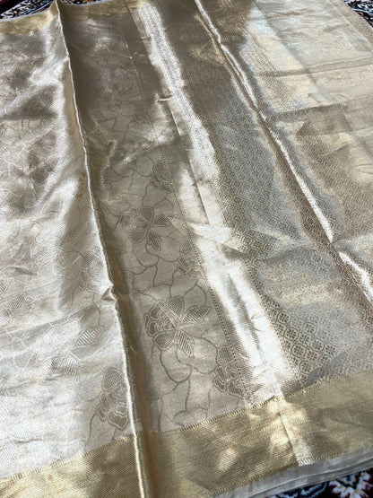 Golden Brocade  Tissue Silk