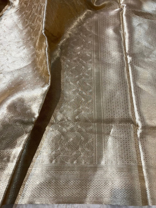 Golden Brocade  Tissue Silk