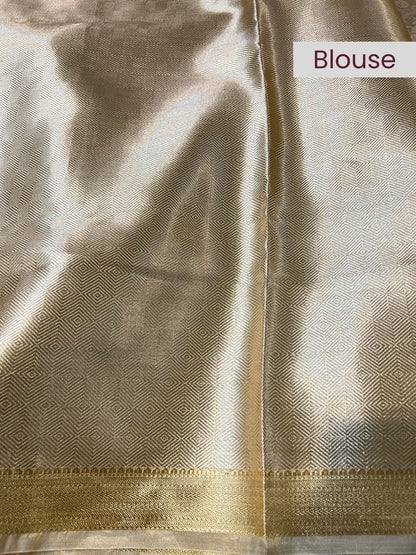 Golden Brocade  Tissue Silk