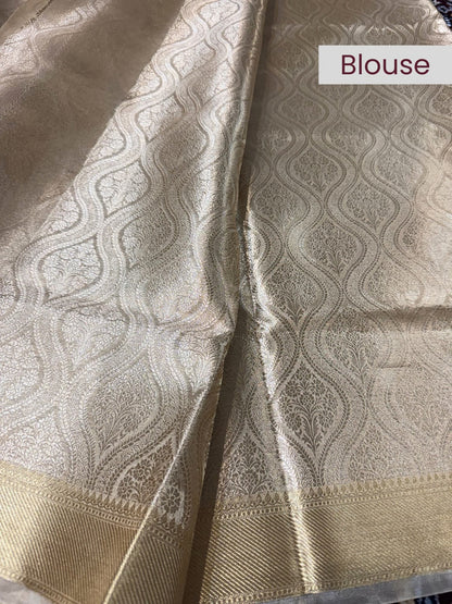 Golden Brocade Tissue Silk