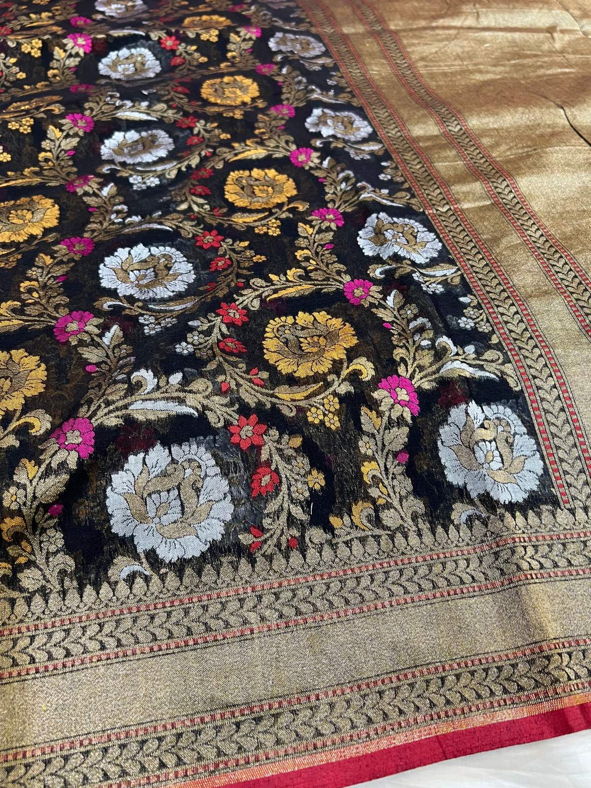 Black Cotton Jamdani