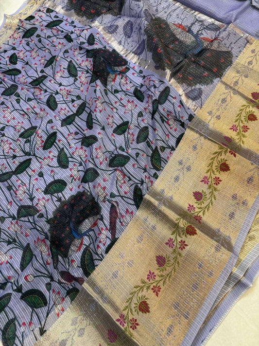 Manipuri Kota silk saree with subtle traditional motifs and soft finish