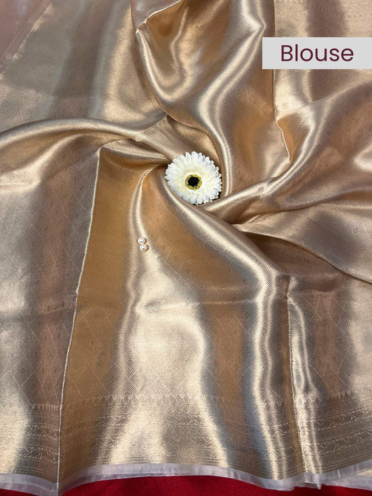 Antique Gold Brocade blouse