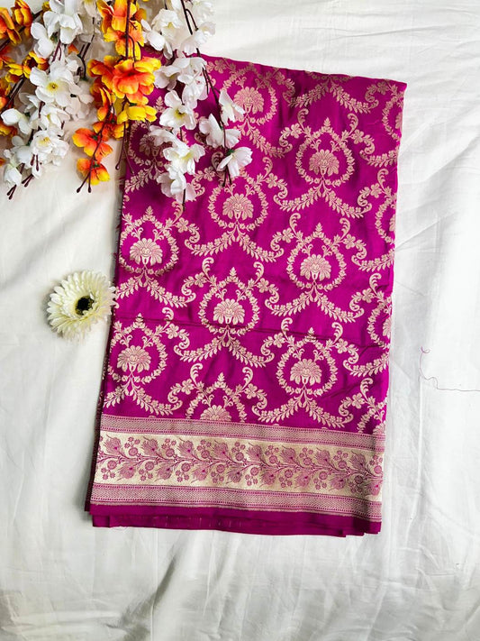 Magenta Katan Silk