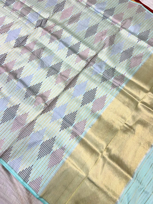 Aqua Green Katan Silk