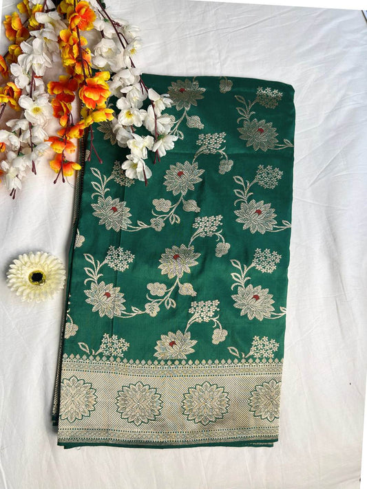 Dark Green Katan Silk