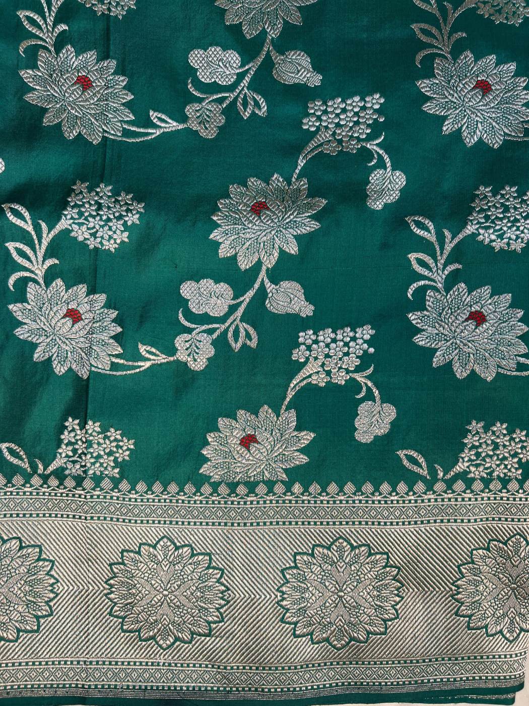 Dark Green Katan Silk