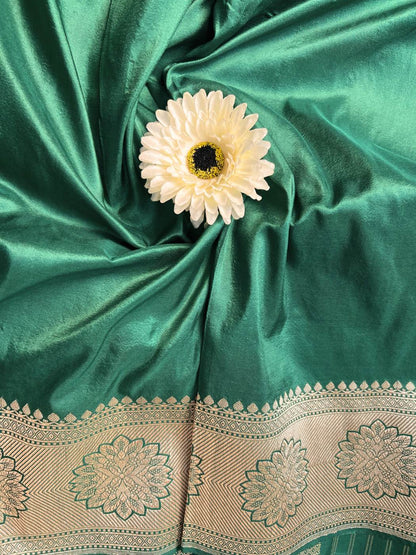 Dark Green Katan Silk