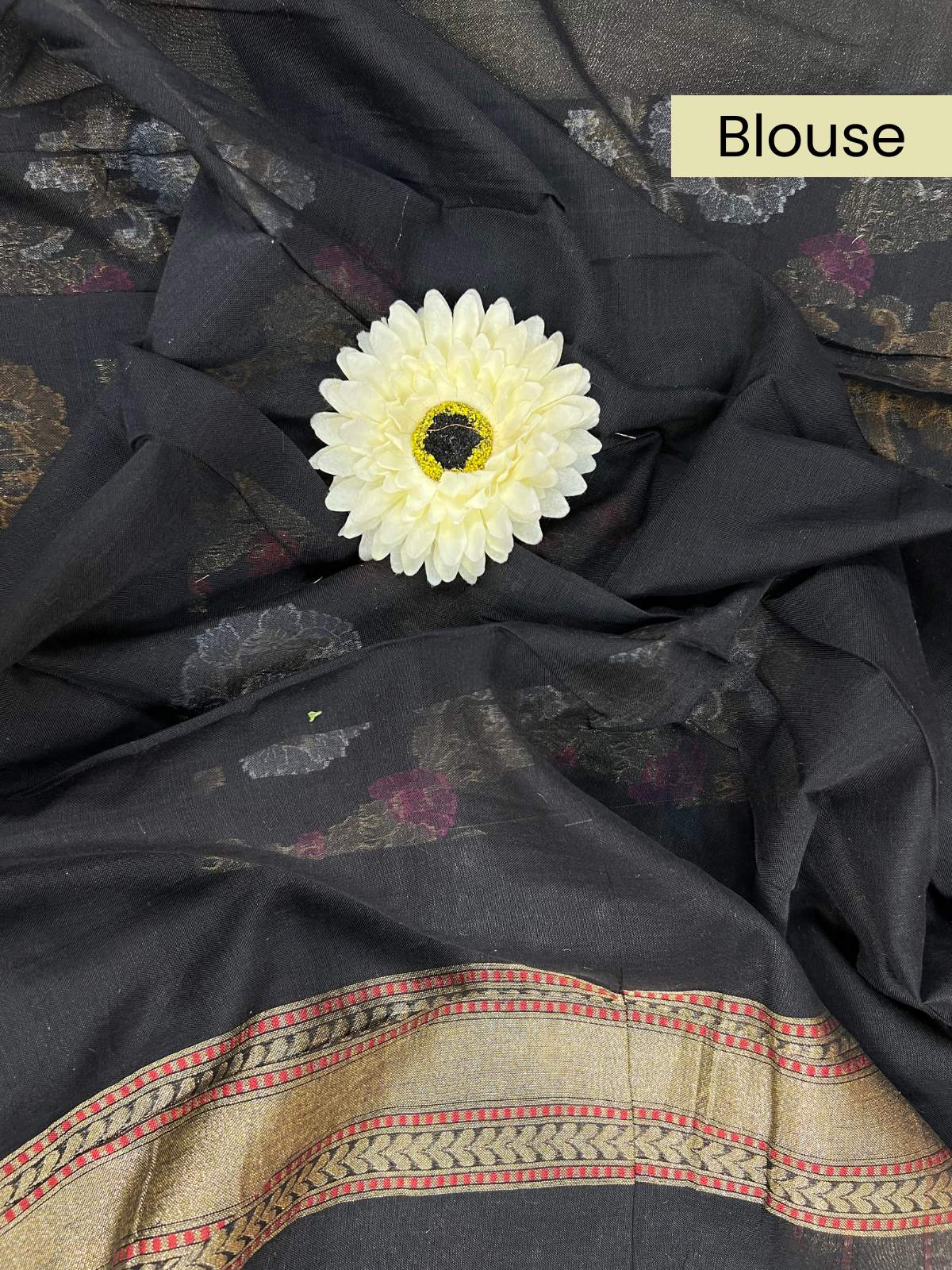 Black Cotton Jamdani