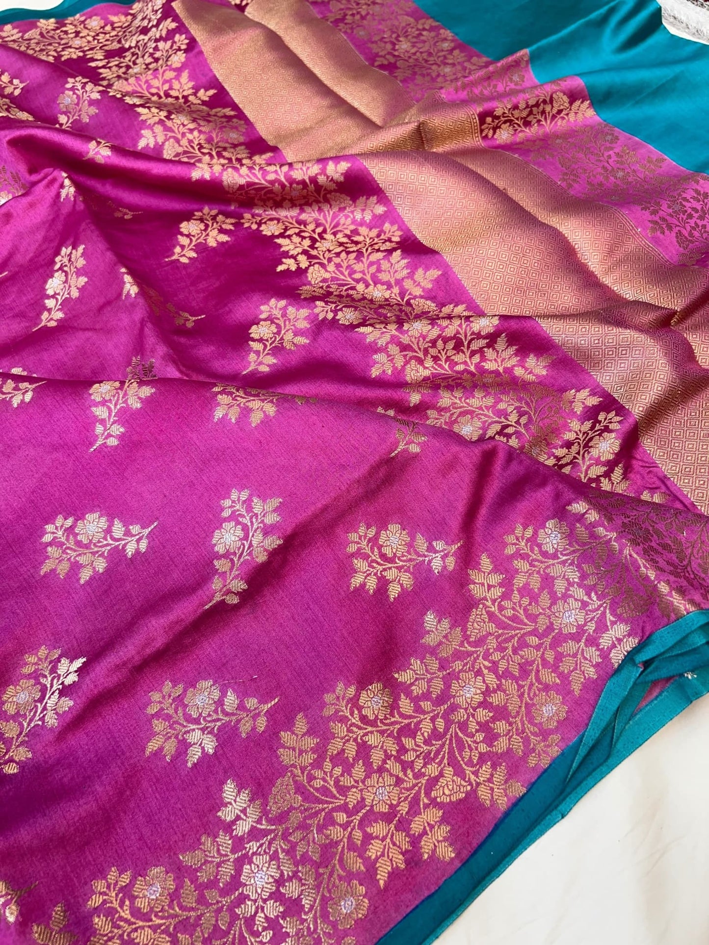 Pink Chiniya Silk