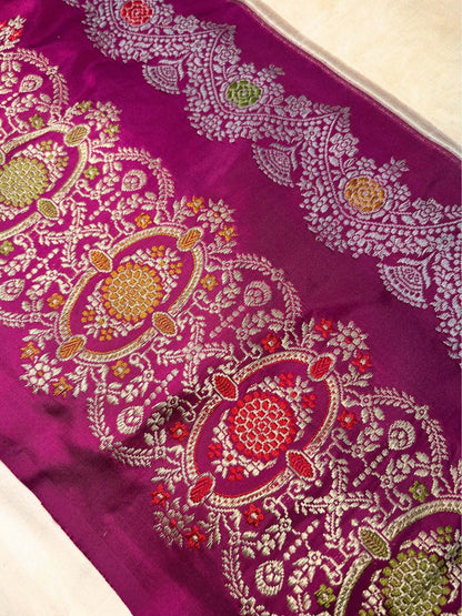 Ivory Gold Katan Silk