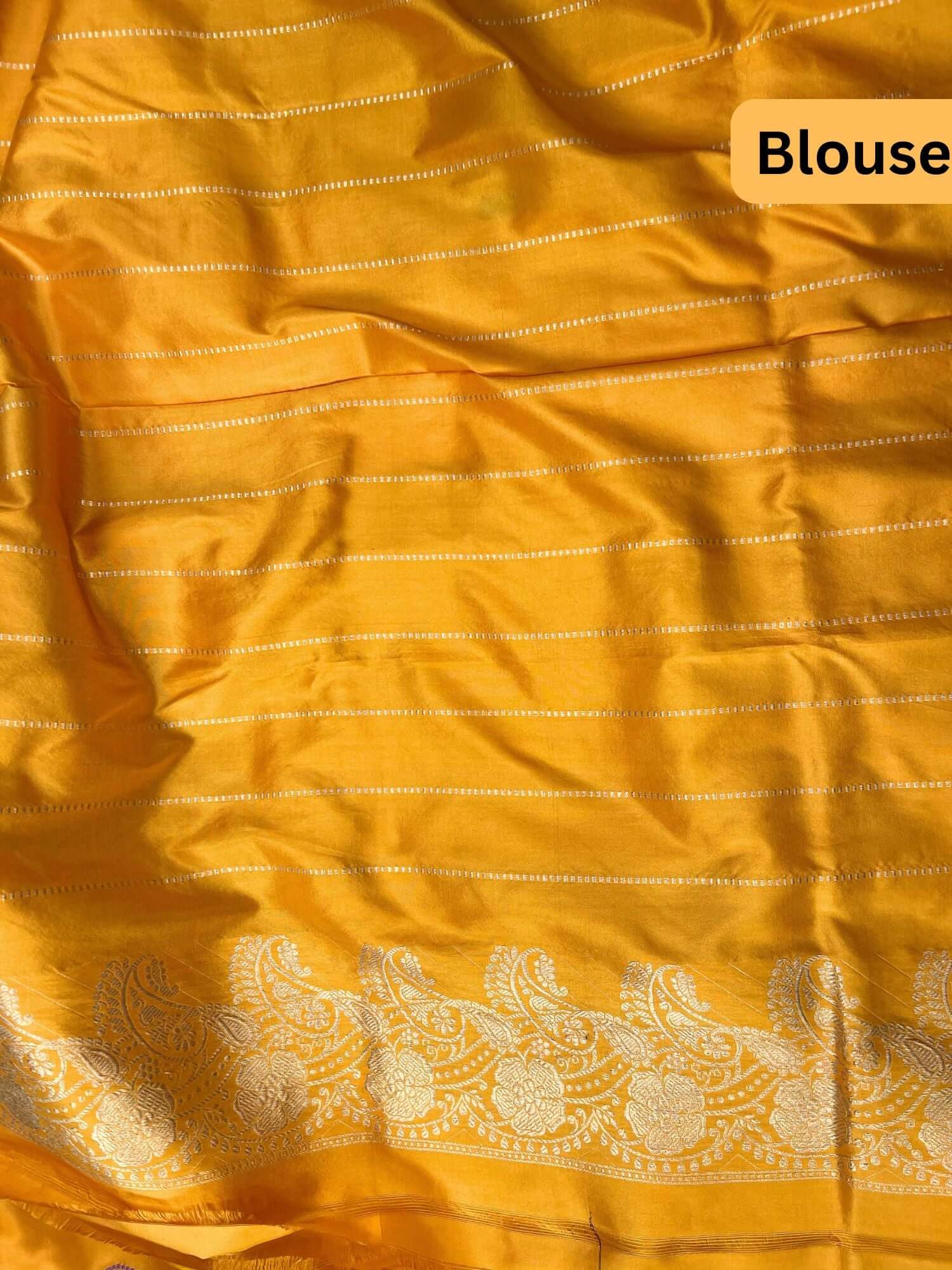 Yellow Katan Silk Blouse