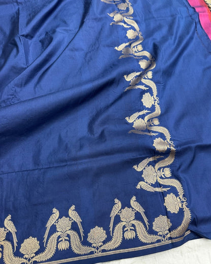 Royal Blue Katan Silk