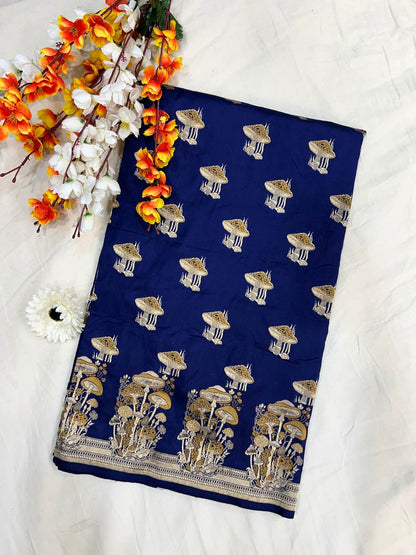 Royal Blue Katan Silk