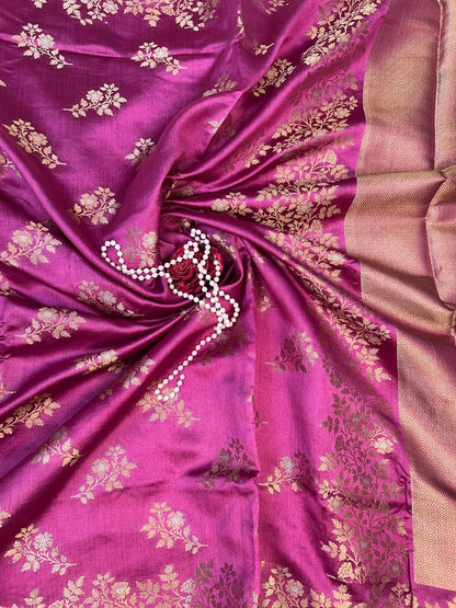 Pink Chiniya Silk