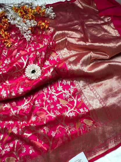 Hot Pink Katan Silk