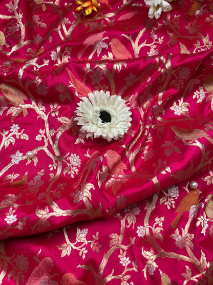 Hot Pink Katan Silk