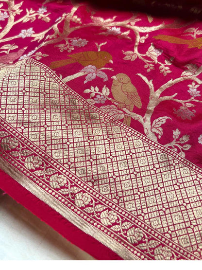 Hot Pink Katan Silk