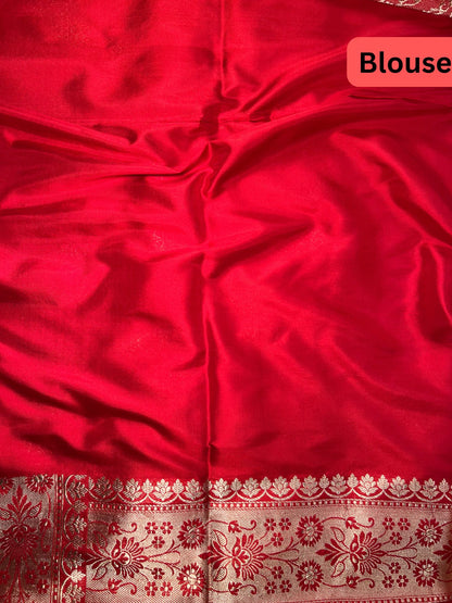 Red Katan Silk Blouse