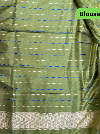 Green Katan Silk Blouse
