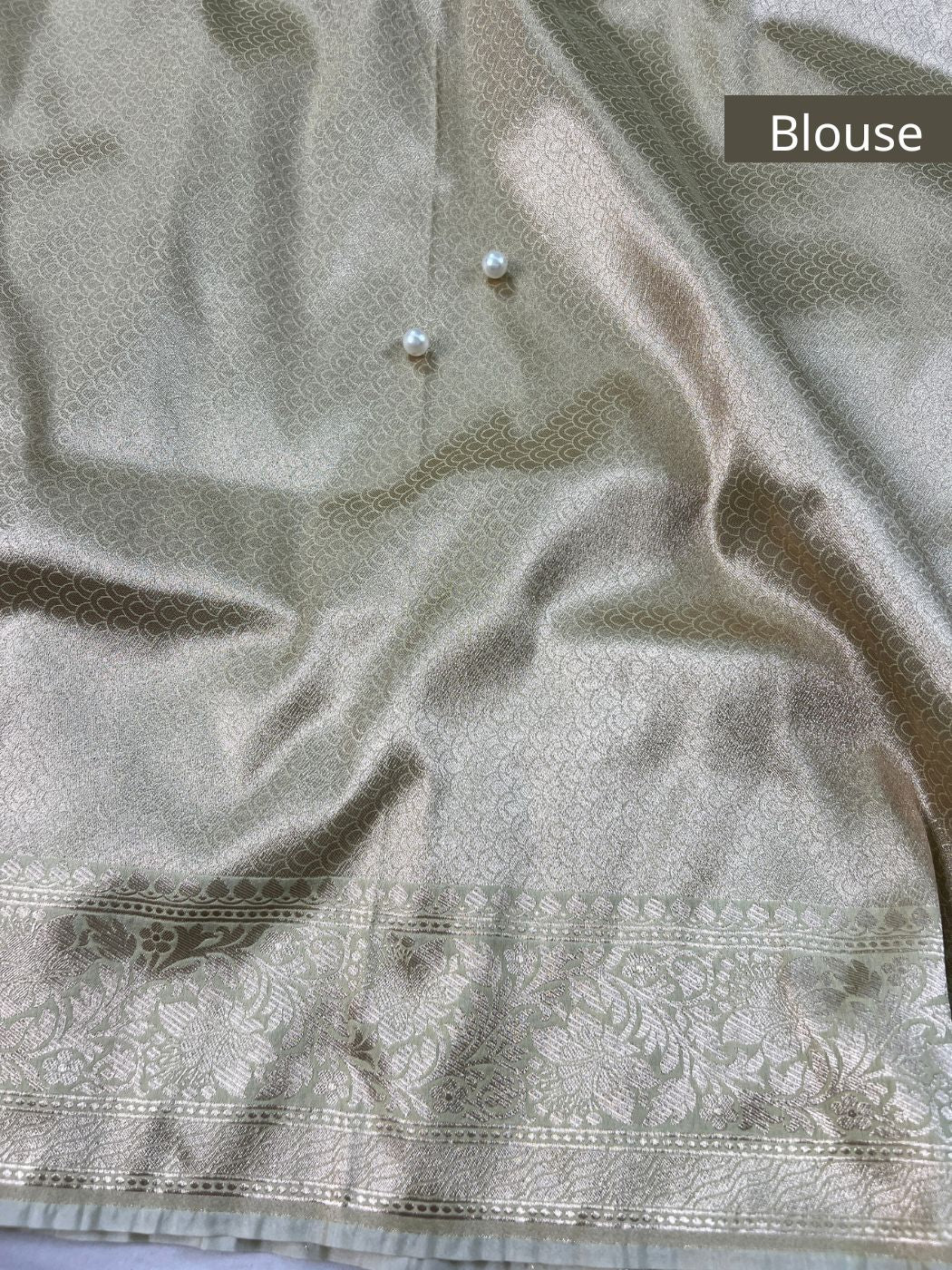 Pastel Green Katan Silk Blouse