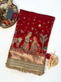 Royal Red Radha Krishna