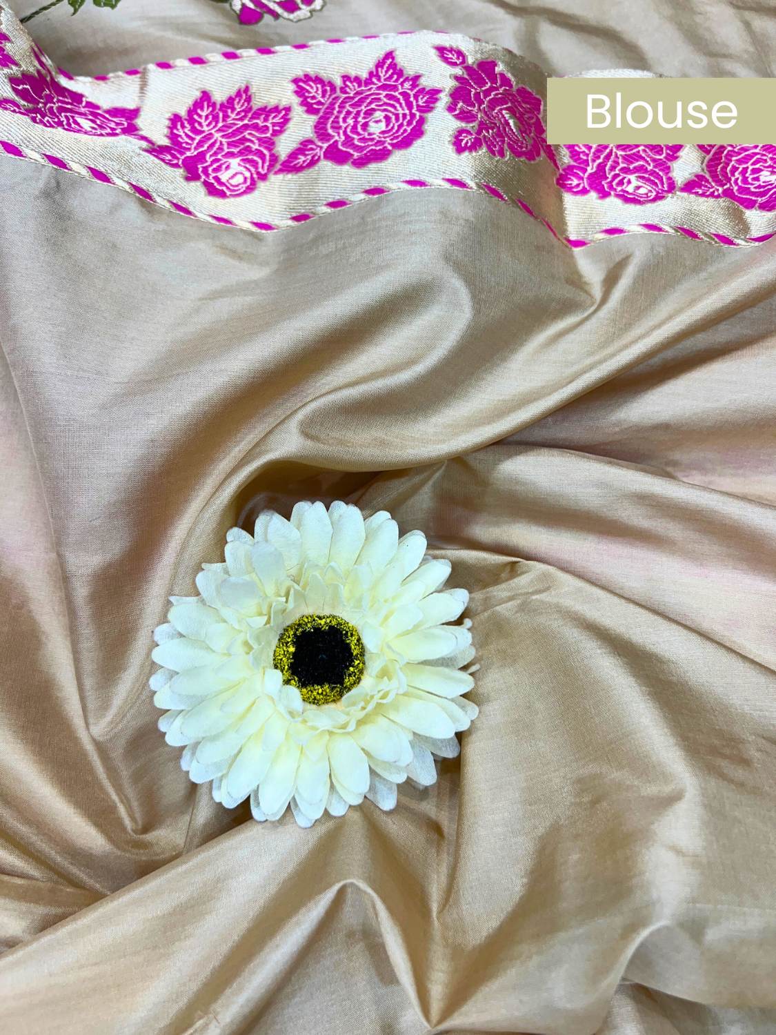 Beige Katan Silk blouse 02