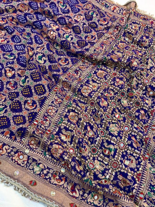 Royal Blue Bandhej