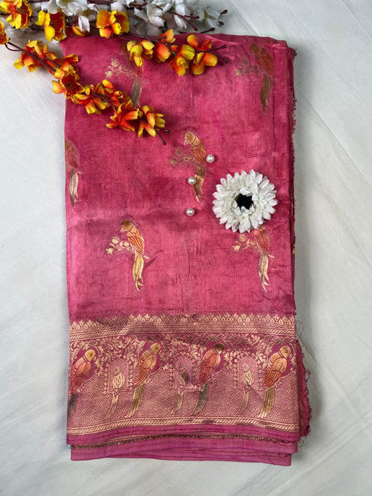 Pink Viscose Silk