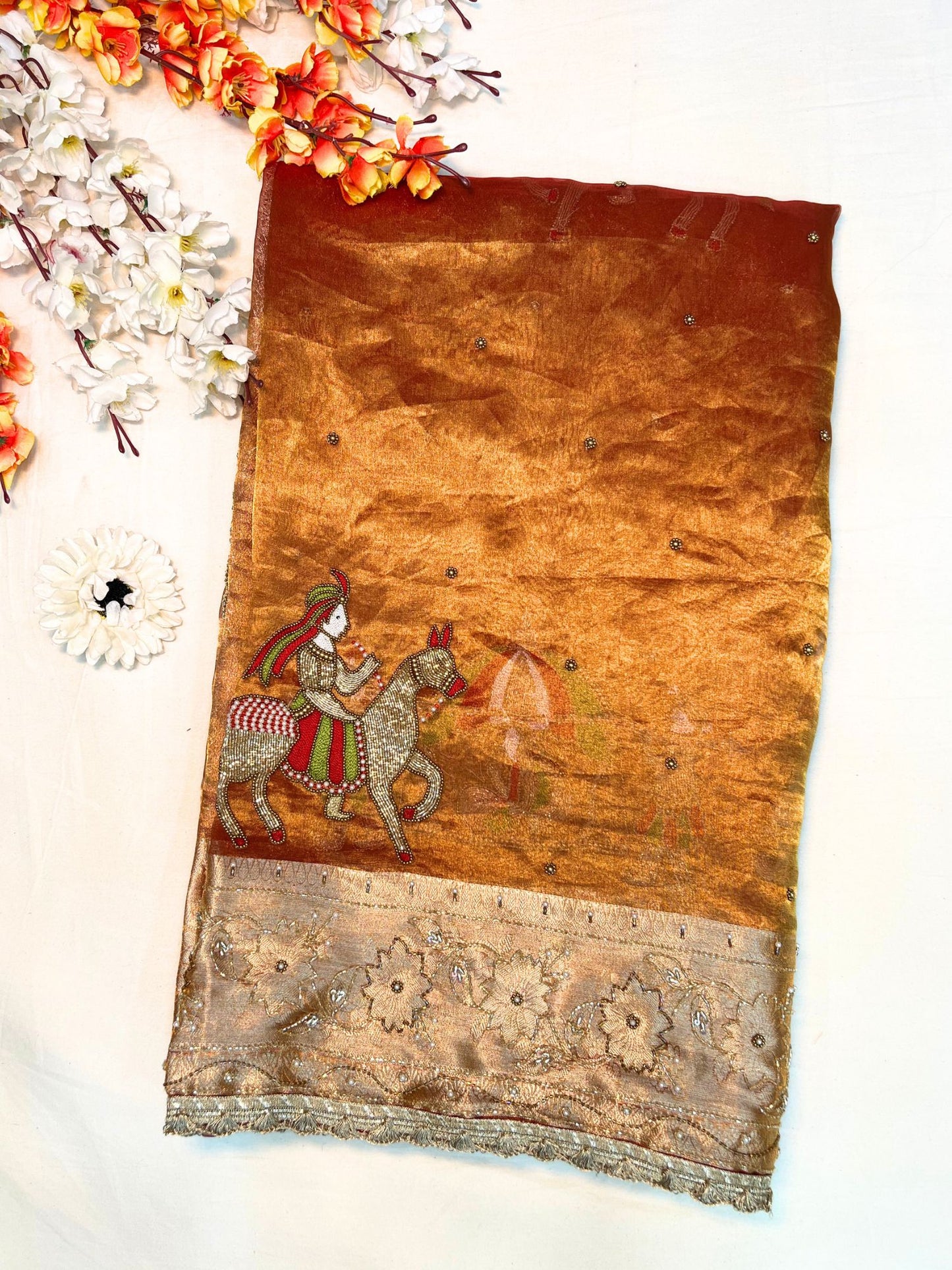 Kanjivaram Gold Vivah Tissue Silk Saree