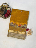Mustard Yellow Banarasi Ghat