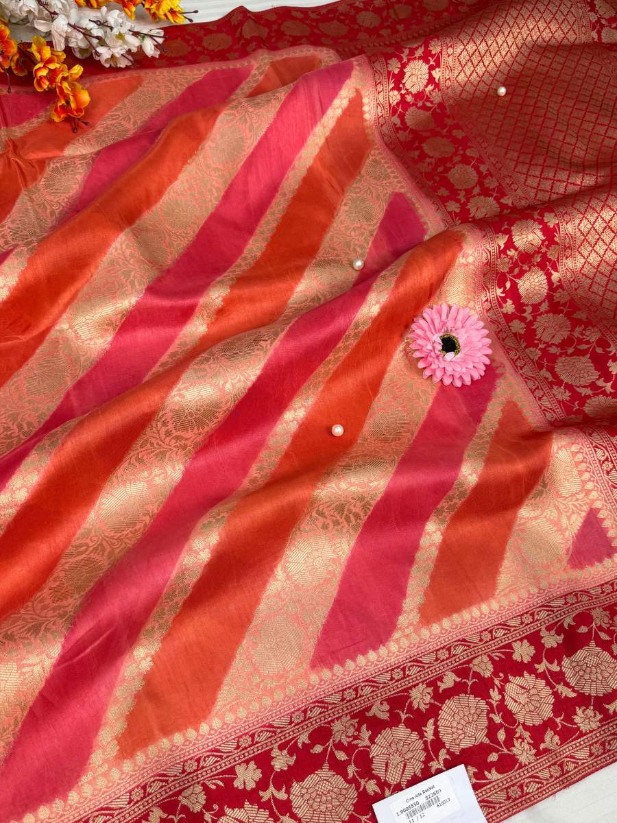  Pink Multicolor Viscose Silk Full View