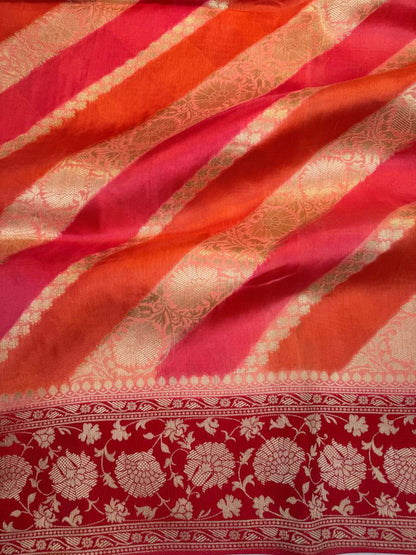  Pink Multicolor Viscose Silk Closeup view 02