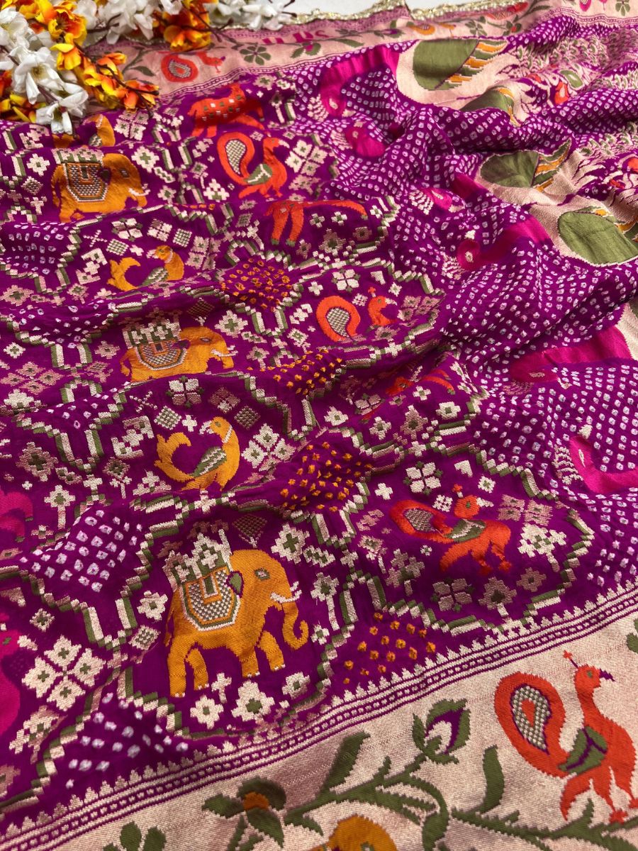 Purple Bandhej