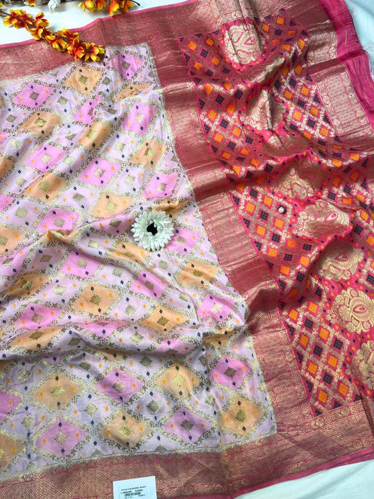 Pink Multicolor Viscose