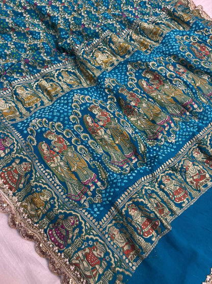 Sky Blue Bandhej