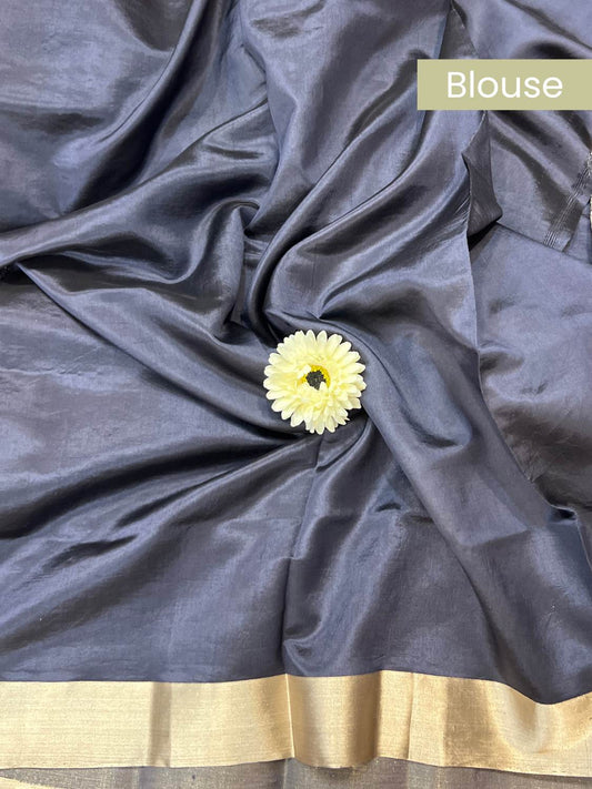  Black Katan Silk blouse