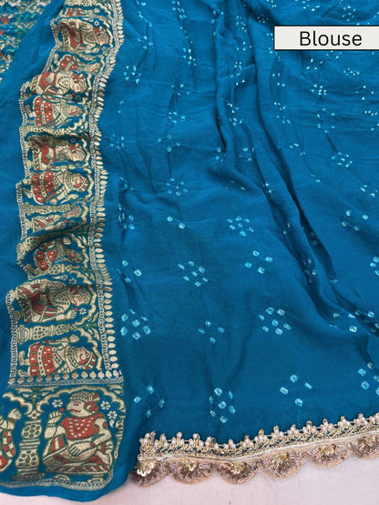 Sky Blue Bandhej