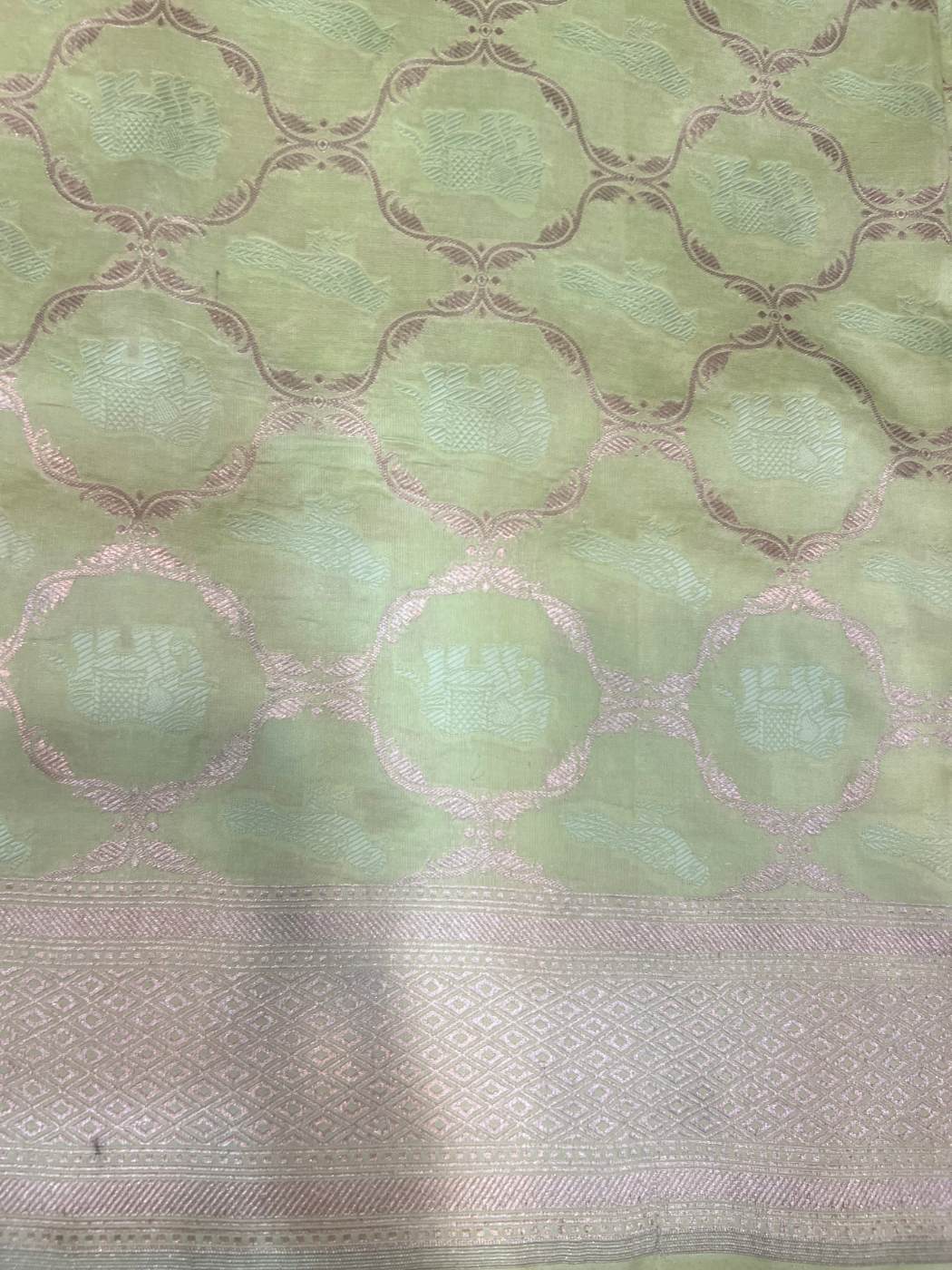 Pista Green Katan Silk