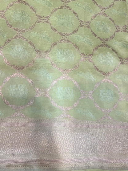 Pista Green Katan Silk