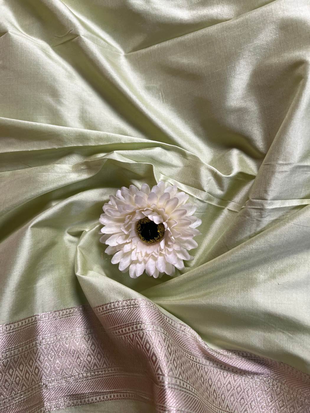 Pista Green Katan Silk