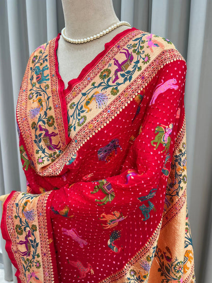 Red Dupatta
