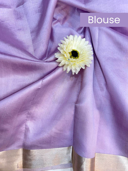 Light Lavender Katan Silk blouse