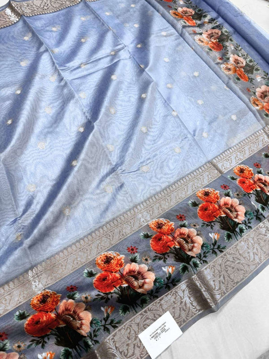 Chiniya silk saree designed for festive and cultural occasions