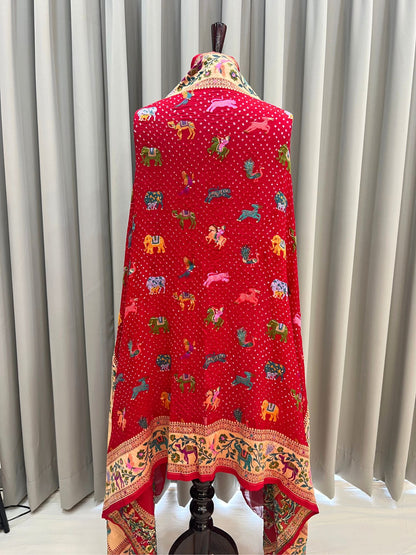Red Dupatta