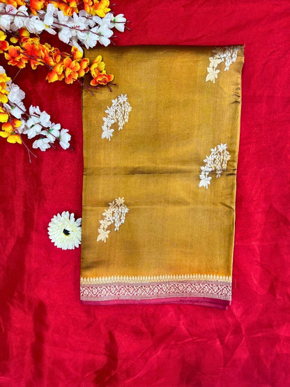 Mustard Gold Katan Silk